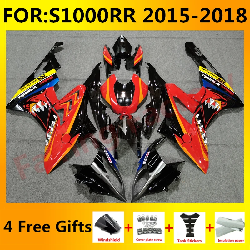 

NEW ABS Motorcycle full fairings kit fit For S1000RR S 1000 RR S1000 RR 2015 2016 2017 2018 bodywork Fairing kits red shark