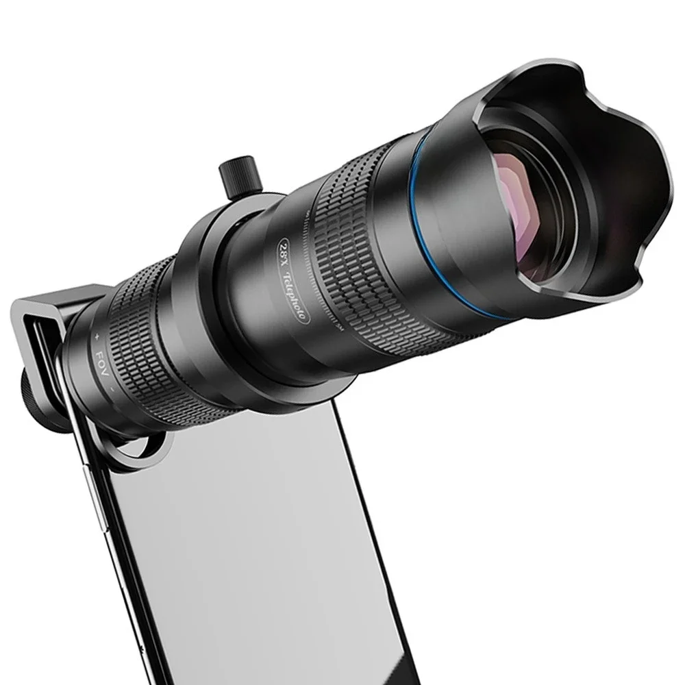 The 28x mobile phone telephoto lens is suitable for Apple 12PRO vivo Xiaomi 13 Huawei 9 OPPO telephoto telephoto lens