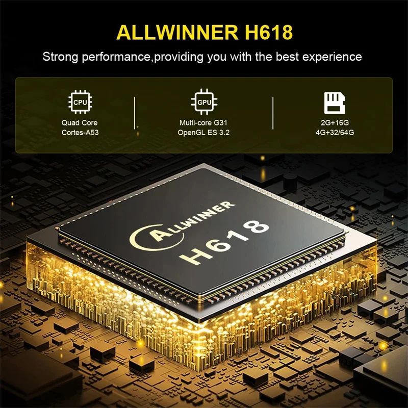 2025 Smart TV BOX 8K 4K BT Voice Media 4G + 64G Android 14 Allwinner Dual Wifi Quad Core TV Stick Mediaspeler Set-top box Snelheid