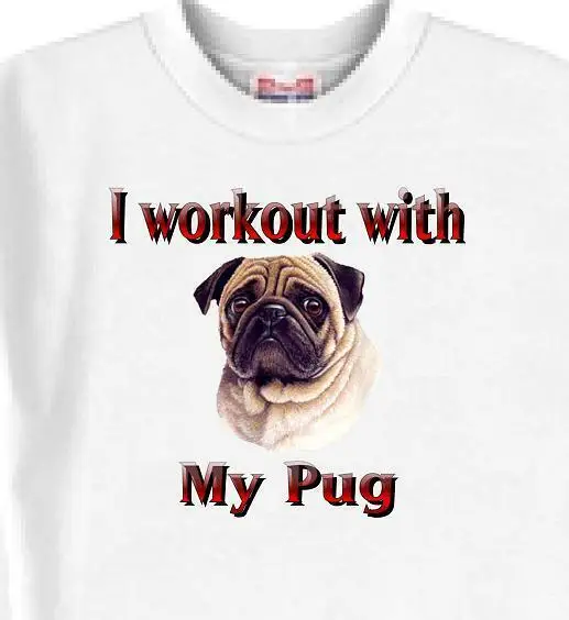 

Dog T Shirt Men Women - I workout with My Pug - Cat T Shirt Available