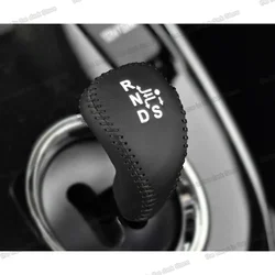 Leather Car Gear Lever Cover Pad for Toyota Corolla E170 Prius 2016 2017 2018 Hybrid Accessories Auto Shift Knob Accessories