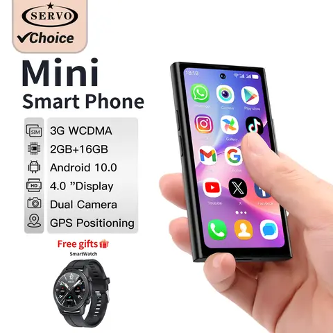 2025 새로운 SERVO S27 미니 3G 글로벌 스마트폰 안드로이드 시스템 듀얼 SIM Google Store 2000mAh 2+16GB 소형 스마트폰 최신 업그레이드