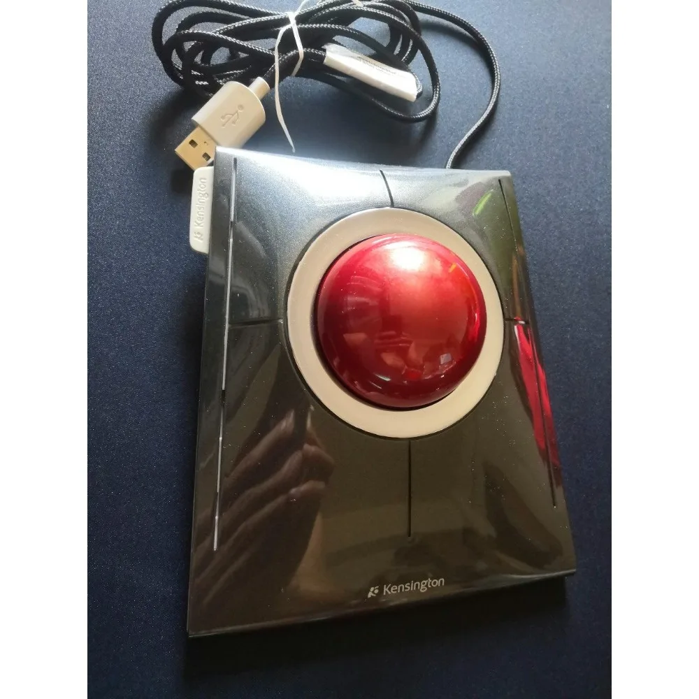 Kensington K64325/k72327 55mm Wired Trackball Mouse Original Factory Baked Paint Collocation DiamondEve Optical Tracking