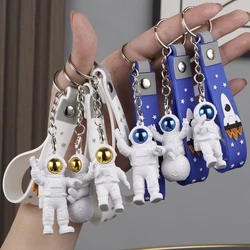 New Astronaut Decor Action Figures And Moon Keychain Resin Astronaut Statue Room Office Desktop Decoration Presents Key Chain