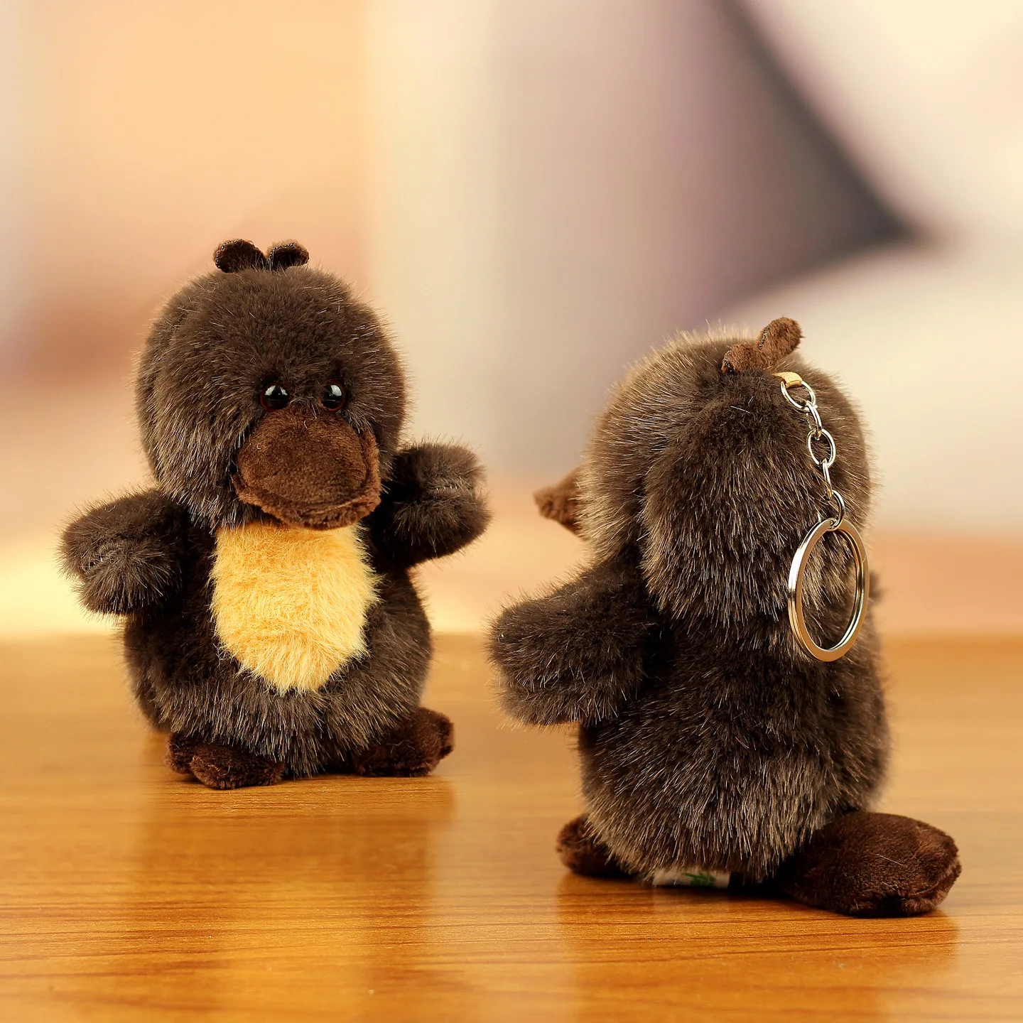 Nuevo Llavero de Peluche de Ornitorrinco, Colgante de Patito de Dibujos Animados, Juguete de Peluche Suave, Colgante para Mochila, Lindo Regalo