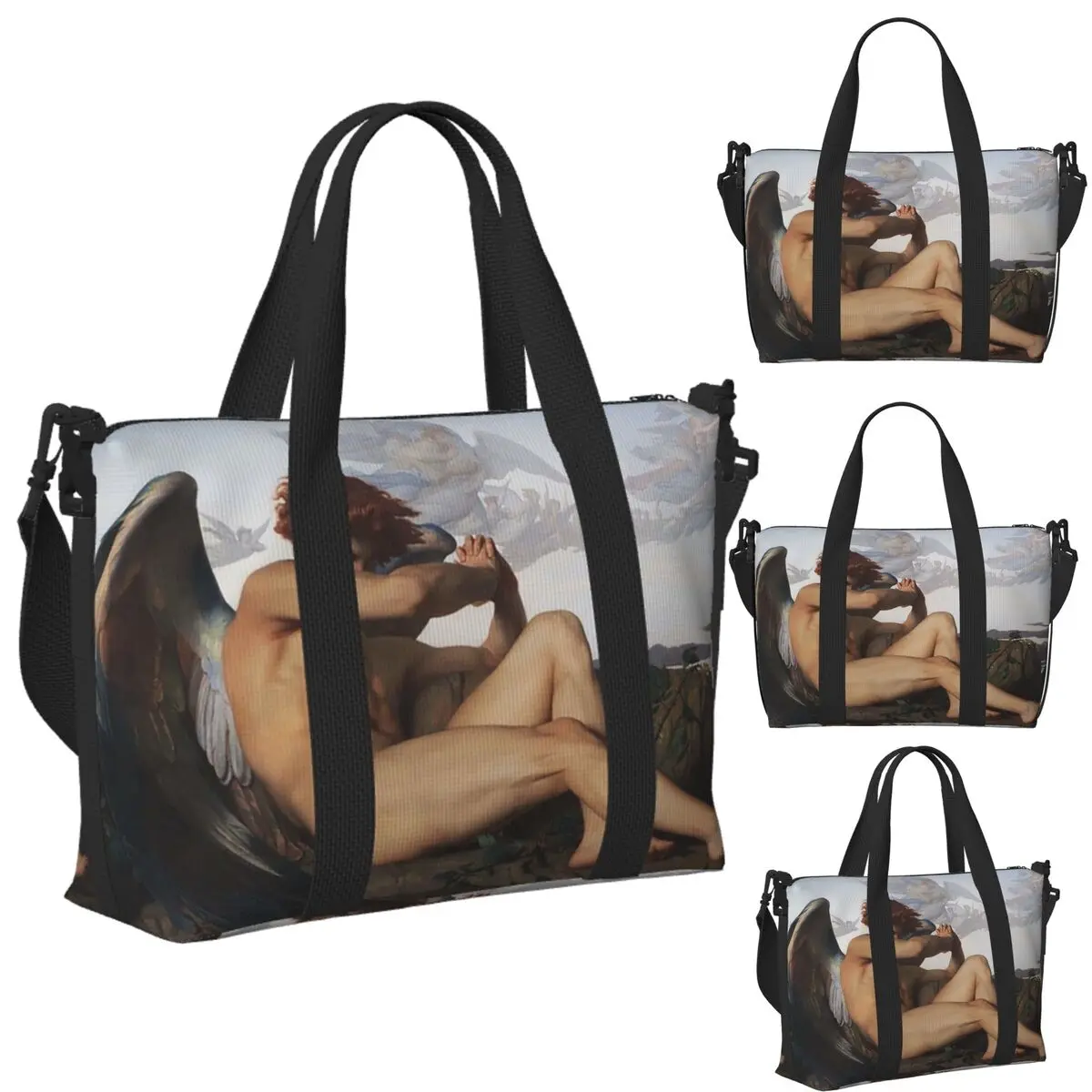 

Пляжная дорожная сумка Fallen Angel от Alexandre Cabanel, большая вместительная сумка-тоут для спортзала, спортивная женская дорожная сумка для покупок