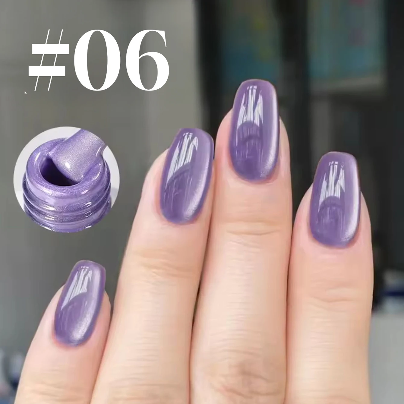 1 Uds ZH otoño puro deseo hielo transparente brillo de espejo arte de uñas de larga duración cuentas de vidrio de luz blanca esmalte de uñas de Gel de ojo de gato