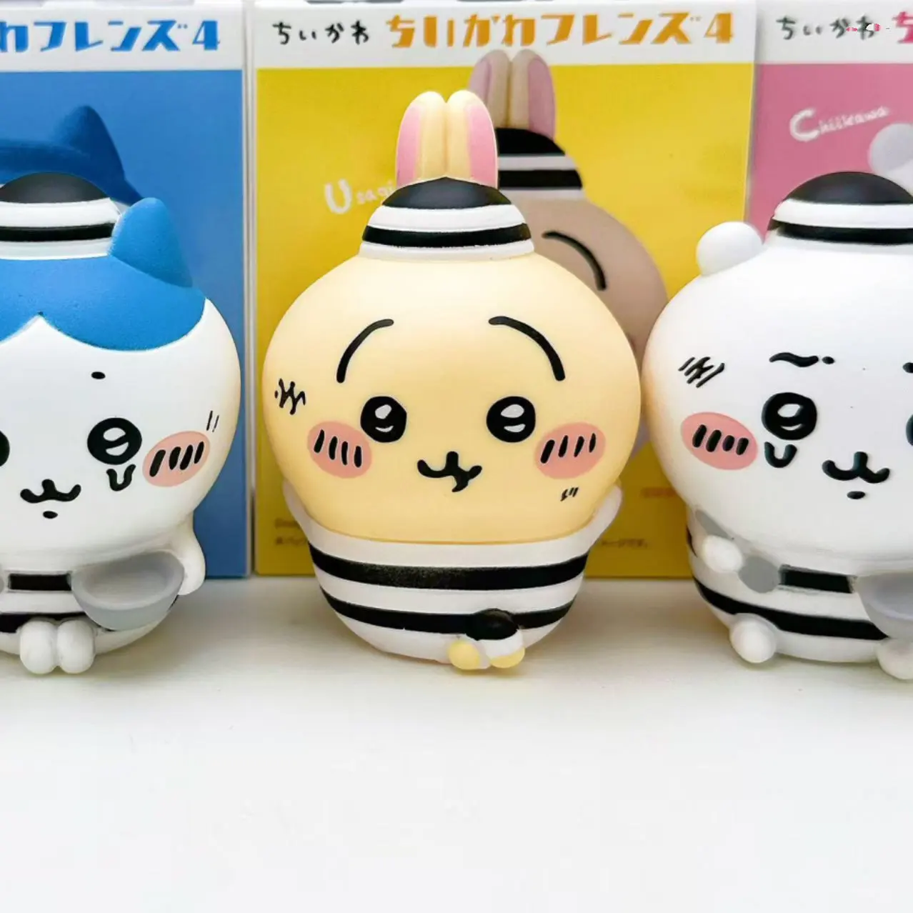 Chiikawa Friends Series 4 Blind Box Figures | Cute Usagi Hachiware Shumai Chiikawa Plush Style Mini Toy Display Collectibles