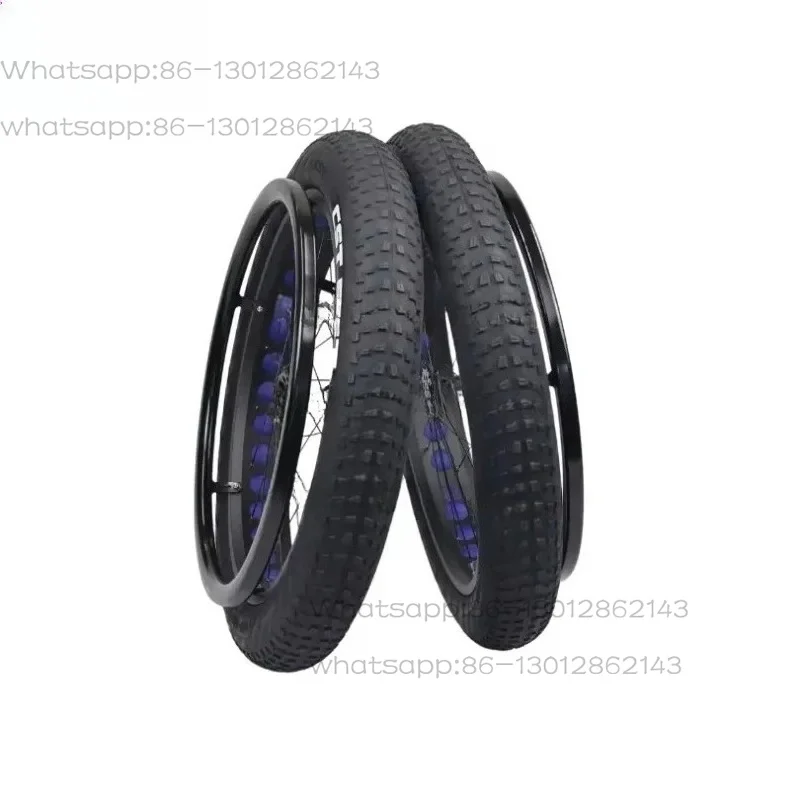 Wheelchair Parts 24 * 4.0 Wheelchair Beach Wheel 24 Inch All-terrain Fat Tire Snow Wheel for Wheelchair