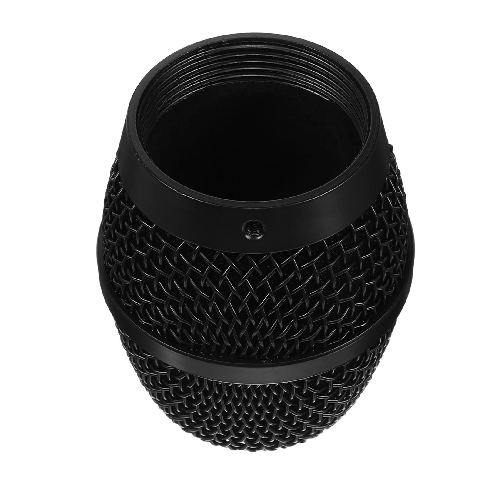

Grill Microphone Grille Protector Cover Metal Windscreen Ball Head Repair Replacement Black