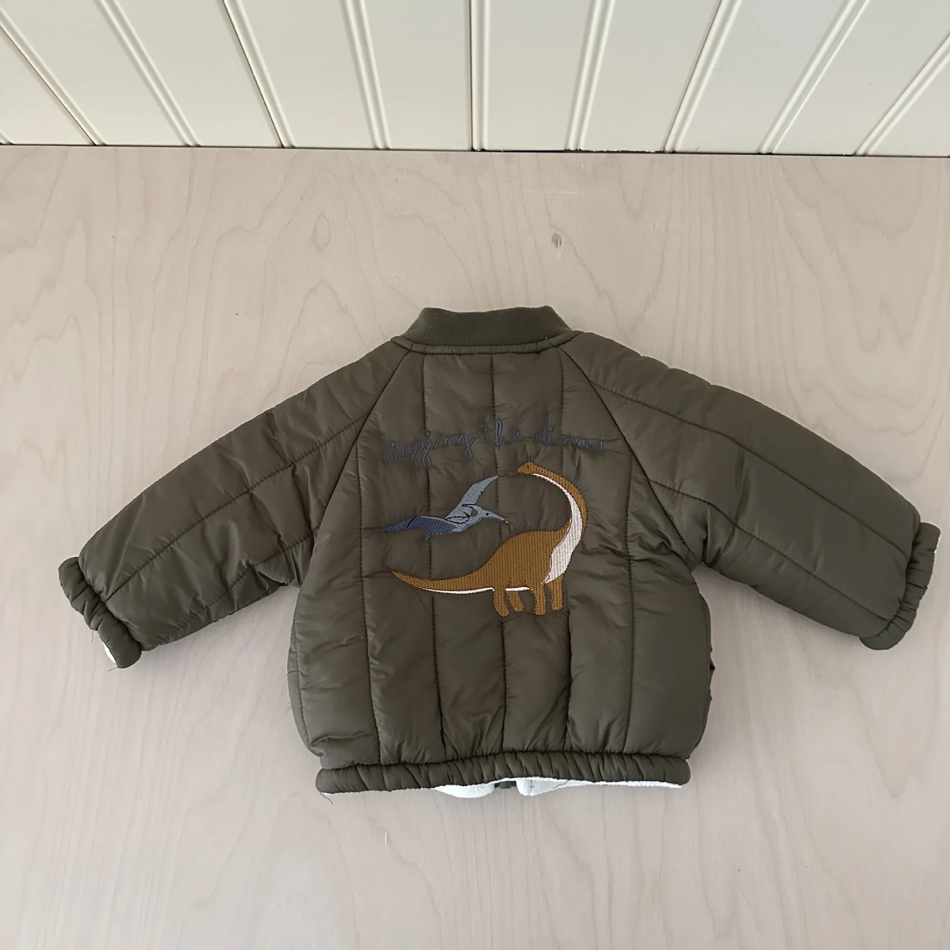 Chaqueta con bordado de dibujos animados para niños, abrigo cálido de felpa de algodón grueso, ropa de abrigo para niños, abrigo de invierno para niñas, Otoño e Invierno