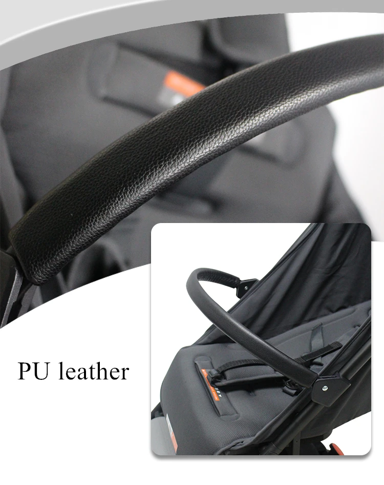 مسند ذراع لعربة الأطفال، ناموسية، مظلة لملحقات عربة الأطفال XIAOMI MITU، مصد أمامي من الجلد، درابزين #6