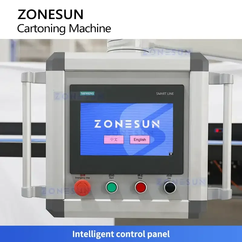 ZONESUN ZS-ZH190 آلة الكرتون الأوتوماتيكية |   آلة تعبئة الصناديق الأفقية للعطور ومستحضرات التجميل،