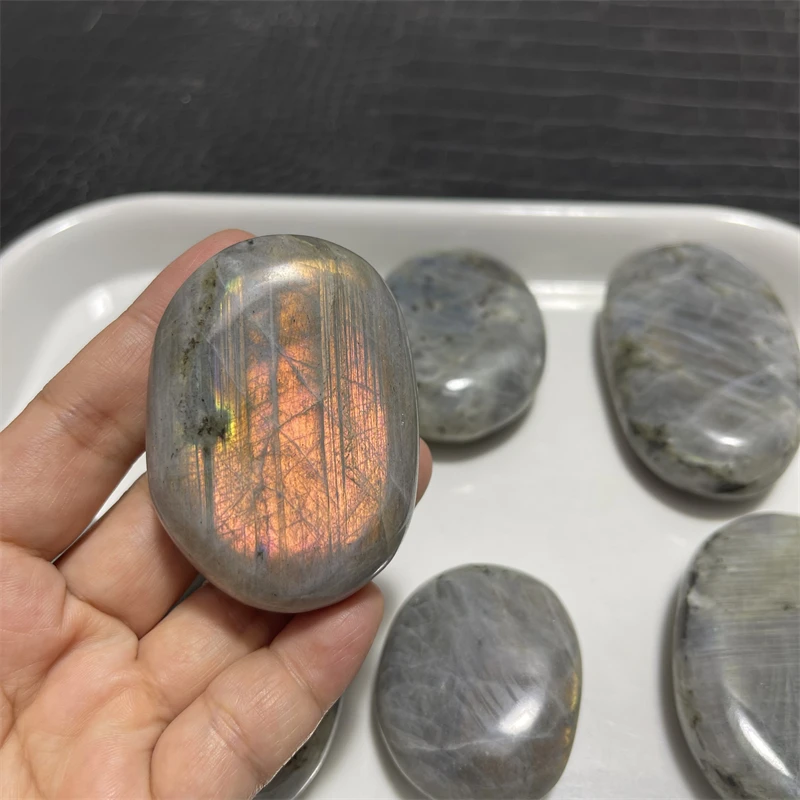 1kg Natural Labradorite Crystal Tumbled Palm Gem Stone Wholesales Price