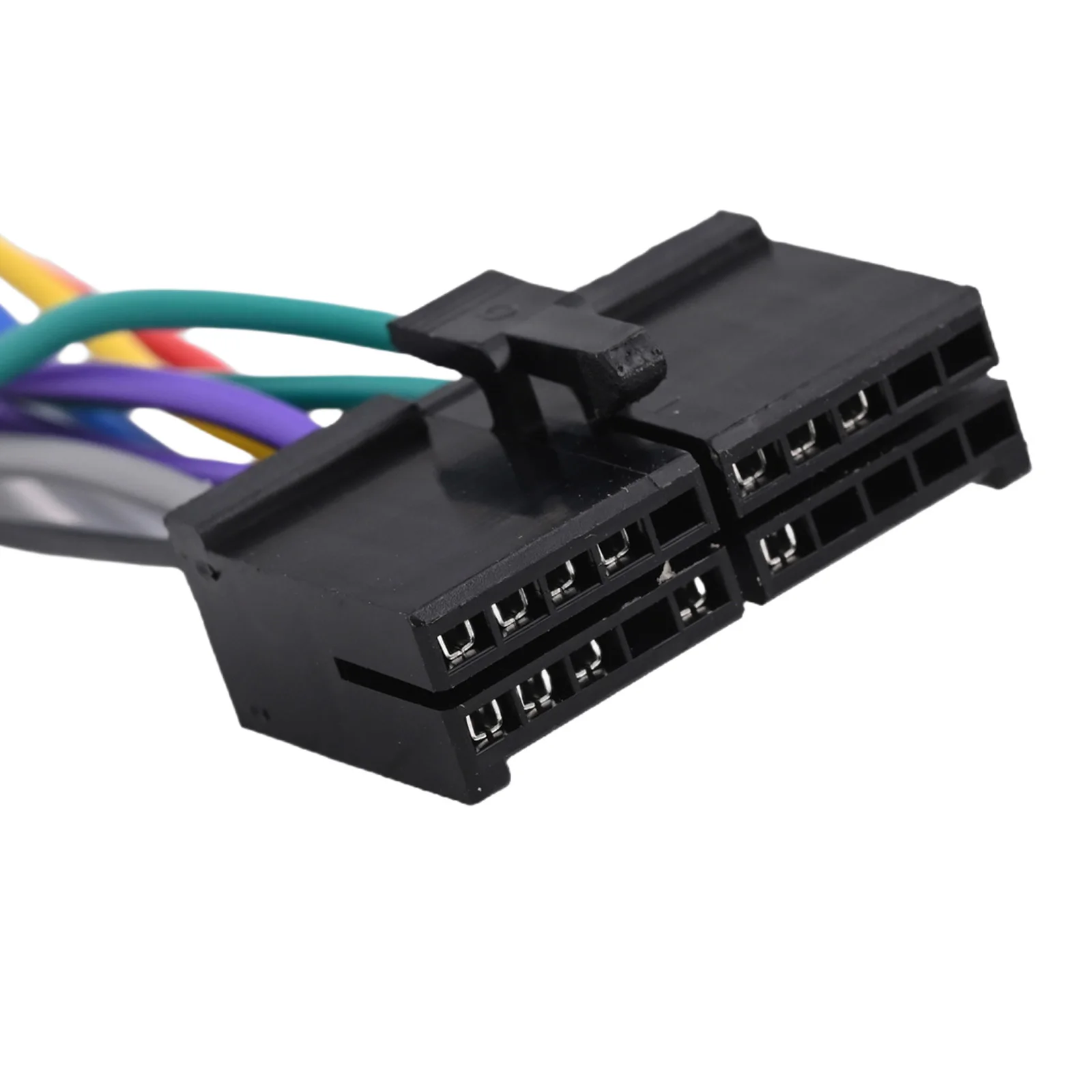 20 Pin Radio Connector Car Radio Wire Harness For Car Audio Installation Secure Connection Sturdy ABS Material