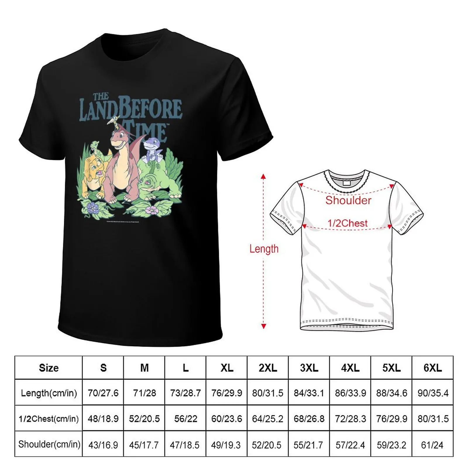Land Before Time Pastel Dinosaur Friends T-Shirt Sun Protective Outdoor Tee Top