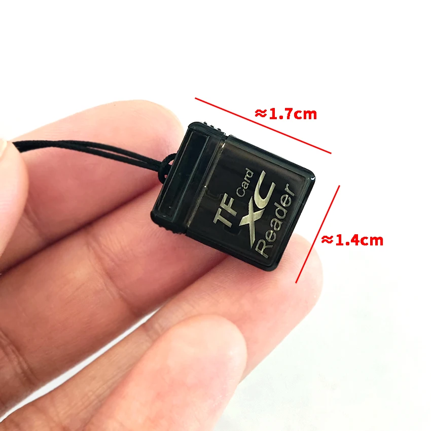 Mini czytnik kart Super Speed USB 2.0 SD TF Mobilny przenośny czytnik kart pamięci Adapter Czytnik kart samochodowy do komputera