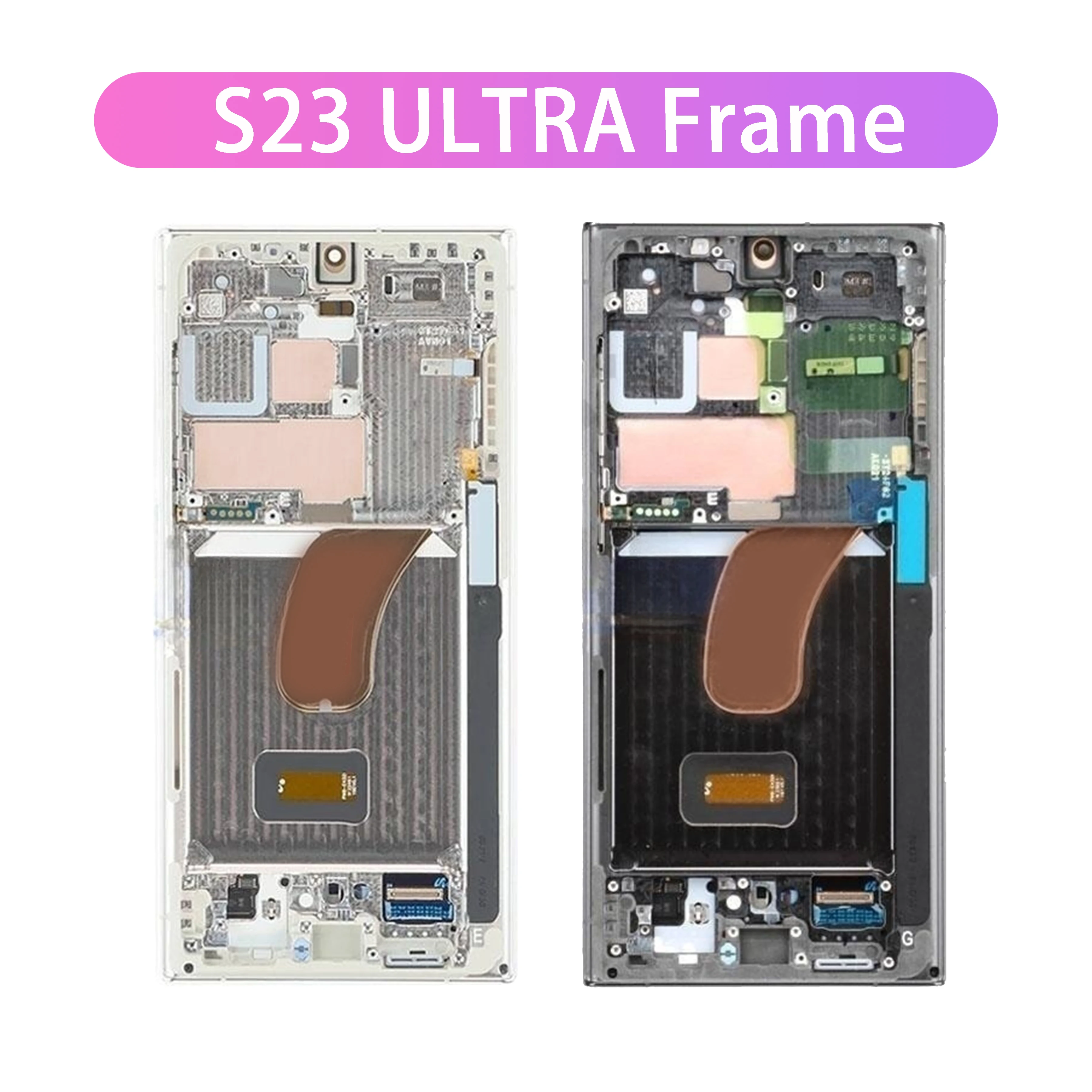 Ekran LCD OLED do Samsung Galaxy S23 Ultra 5G Panel wyświetlacza SM-S918B S918N S9180 ekran dotykowy Digitizer zgromadzenie, z ramką