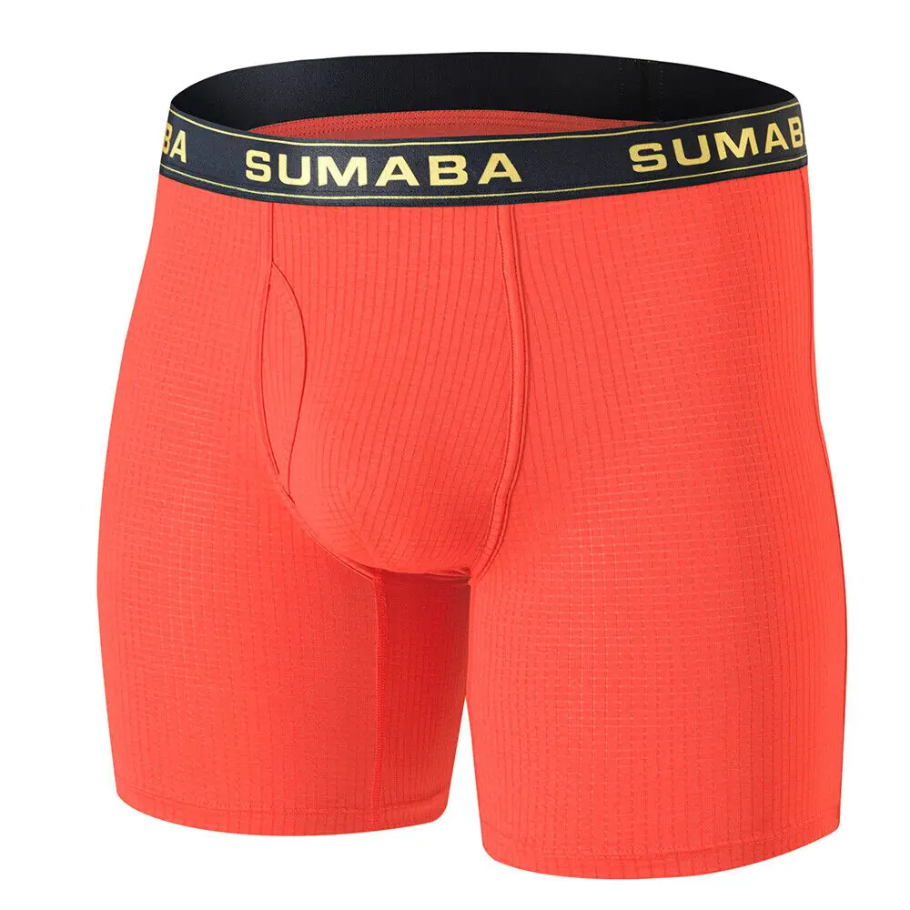 Jinshi Men's Boxer Briefs Tagless Big and Tall With Soft Big Pouch Open Fly Men underwear