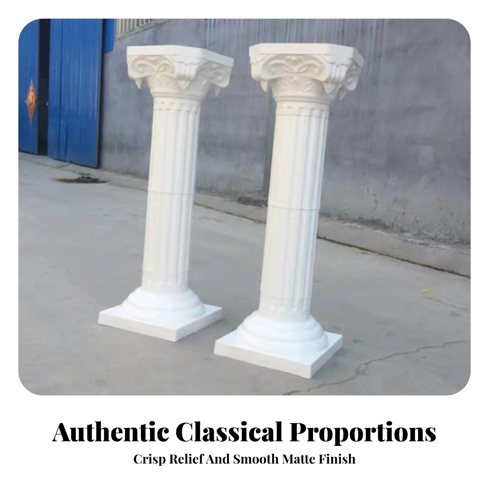 Roman Column with Fluted Shaft Classical Roman Column Pedestal Wedding Aisle Pedestal Stone-Like for Event Decorators, Weddings