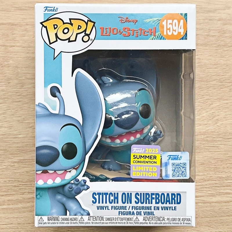 Funko Pop! Disney Lilo & Stitch: Stitch en la Tabla de Surf # Figura Coleccionable de Vinilo Original 1594, Modelo Decorativo de Escritorio, Regalo para Fanáticos