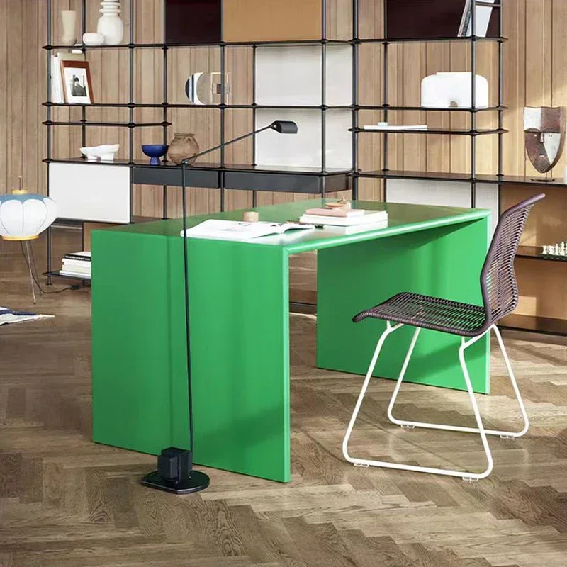 Modern minimalist desk color dopamine household small apartment office home  computer desk
