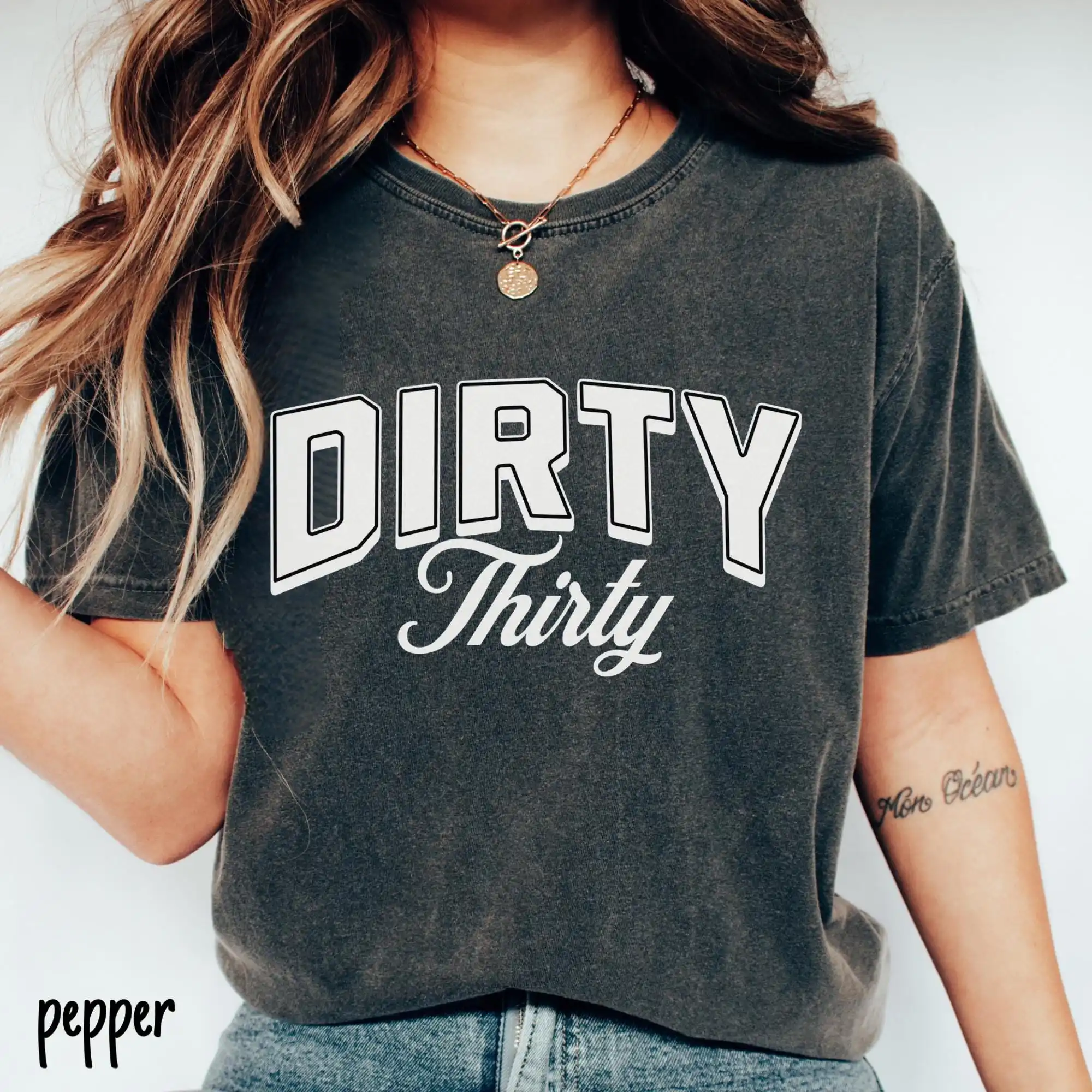 

Dirty Thirty T Shirt 30th Birthday 30 Party 1995 Birth Year For Old Est