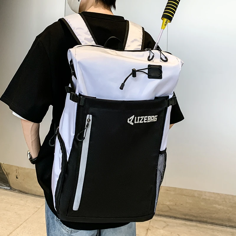 Outdoor Tennis Badminton Rackets Backpack Sports Training Hiking Camping Gym Fitness Reflective Shoes Pack Bag Large Travel Bags
