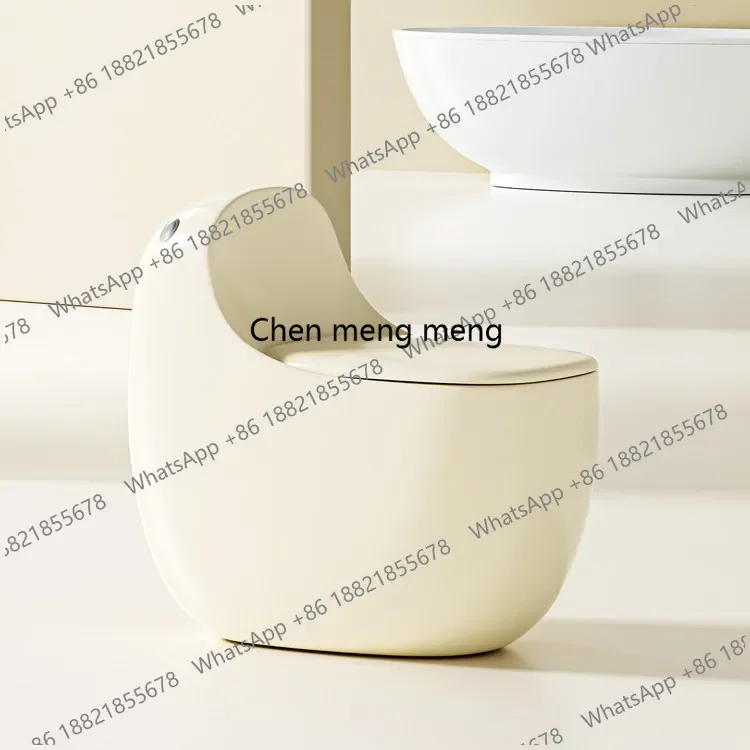 Ordinary toilet small apartment household siphon large impulse round short creative toiletDD