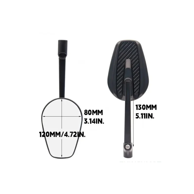 

AB61-Universal Rear View Mirrors 8MM 10MM Rear View Mirrors For Honda Yamaha Suzuki Ruckus Grom Shadow V-Star 650,Universal Rear