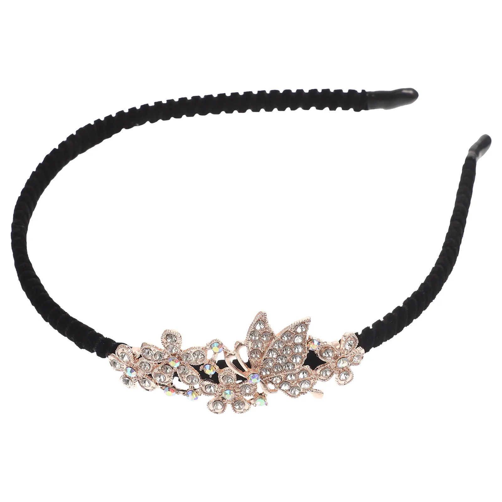 

Non-slip Headband Crystal Alloy Rhinestone Headband For Women Headpiece Girls Wedding Party Headdress Hair Band