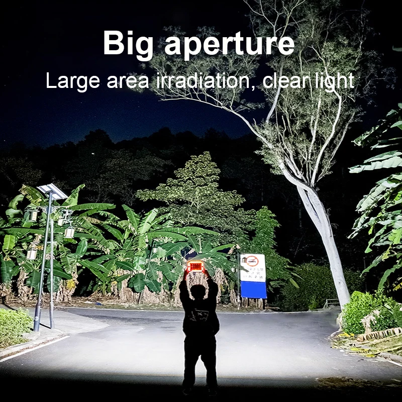 Xiviio 680000LM 15000mAh/10000mAh Outdoor LED Solar Lamp External Solar Light Solar Hanging Lantern Rechargeable Camping Lantern