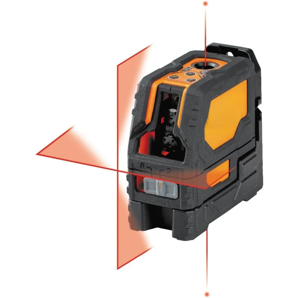 

93LCLS Laser Level, Self Leveling, Cross Line Level with Plumb Spot and Magnetic Mounting Clamp