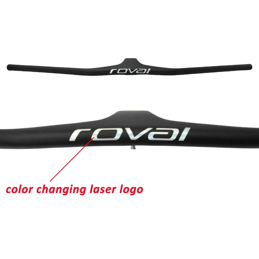 carbon Handlebar Chrome Integrated Carbon Handlebar MTB Bike Accessories -17 degree 660--800mm 70/80/90/100/110mm