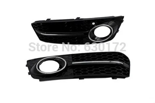 

Honeycomb Style Front Fog Light Grille with Chrome Accent For Audi A4 B8