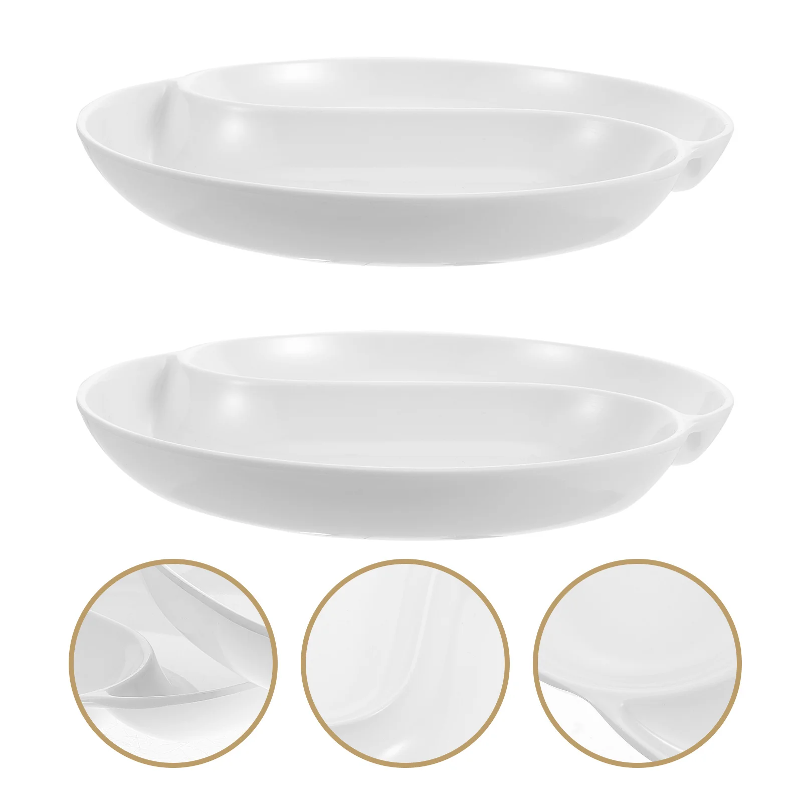 

2Pcs Pigment Mixing Tray Lightweight Portable Ink Saucer Color Palette for Watercolor Calligraphy Painting Ink Saucer