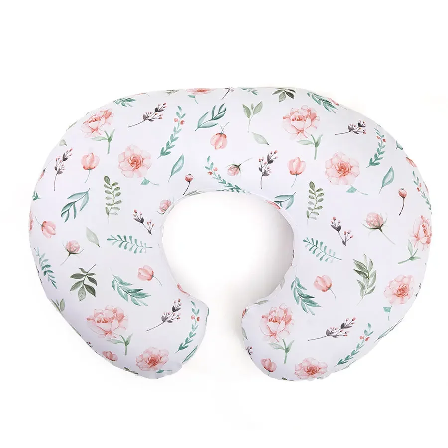 Feeding Pillow for Pregnant Women Multifunctional Soft U-shaped Cover Removable Printed Waist Support Cushion Newborn Pillows