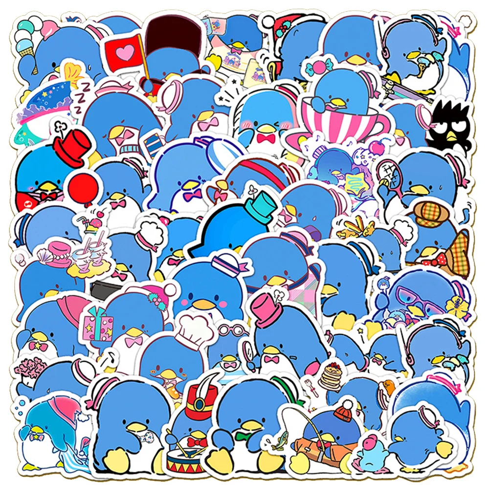 10/30/50pcs Cute TuxedoSam Sanrio Anime Stickers Funny  Kids Sticker Toy DIY Phone Suitase Guitar Kawaii Cartoon Penguin Decals