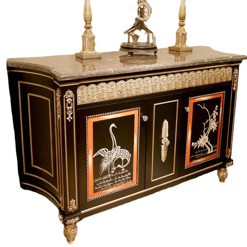 

villa model house European-style shoe cabinet foyer entrance locker entrance corridor shoe cabinet furniture