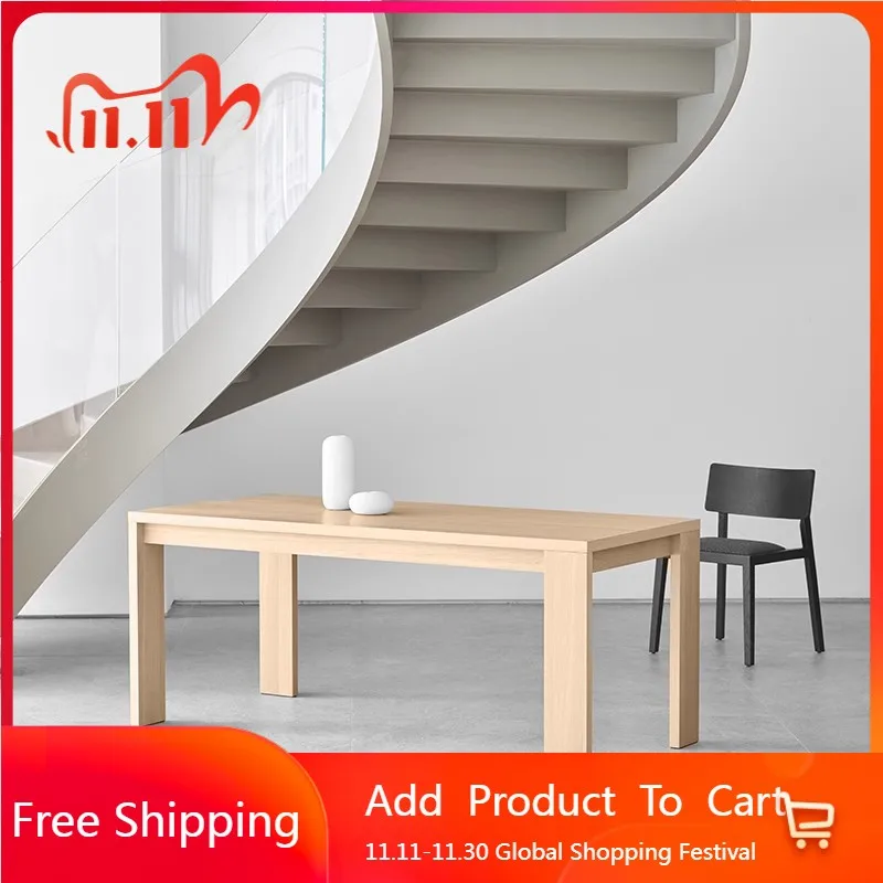 

Деревянный салонный стол для ресторана, современный простой эстетический дизайн, ресторанный стол, светильник, роскошная удобная кухонная мебель Muebles