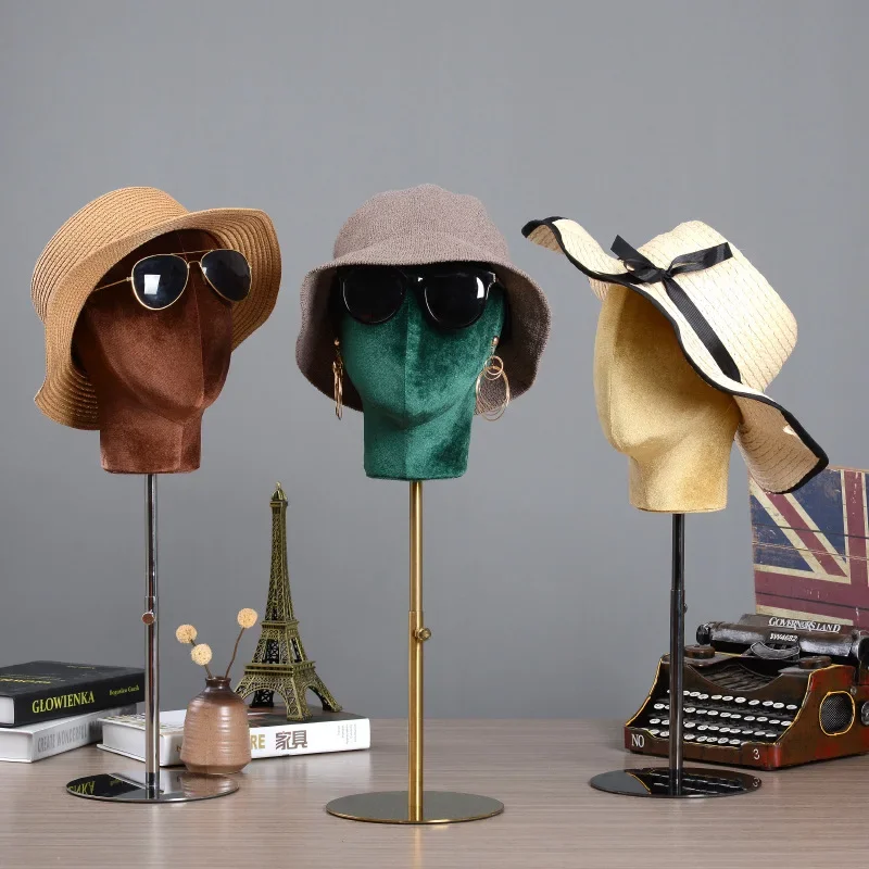 

Premium Suede Cork Block Mannequin Manikin Dummy Head Wig Hat Making Display Stand