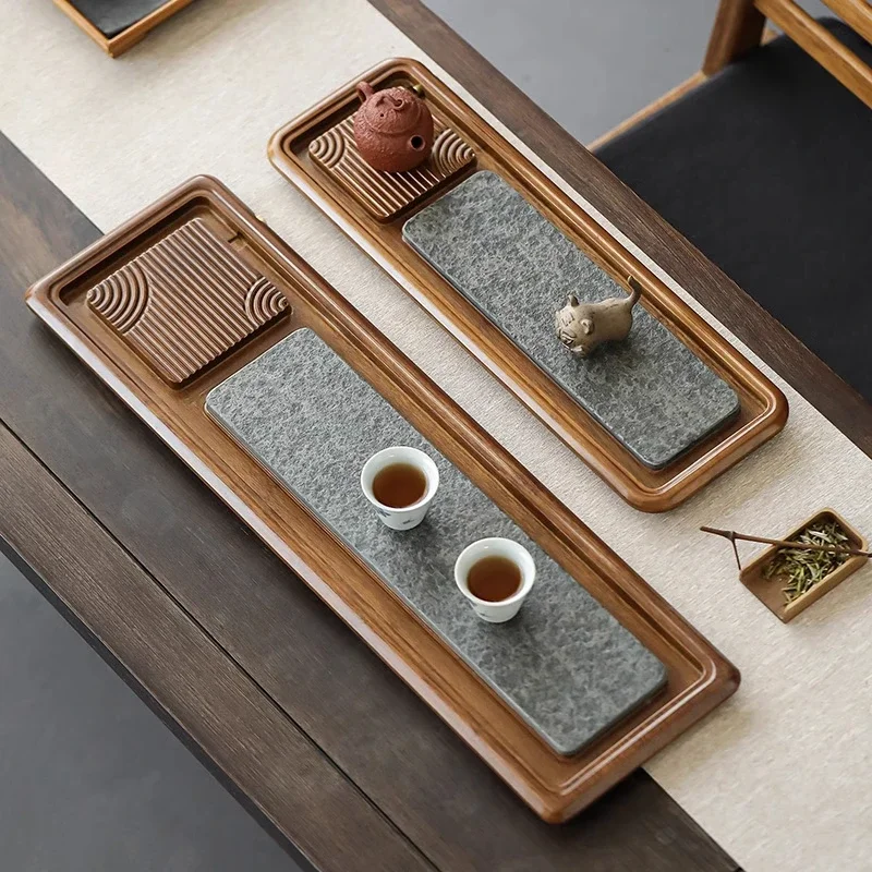 

Bamboo Vintage Tea Tray Aesthetics Ceremony Hospitality Living Room Tea Tray Luxury Gift Office Rectangle Bandejas Home Products