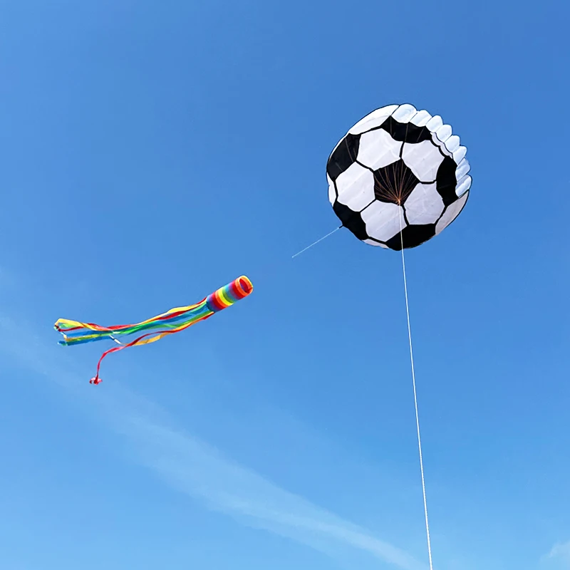 3D 6M Long Floating Tail Football Soft Kite Outdoor Flying on The Beach Professional Kite Easy To Fly Tear Resistant Storage Bag