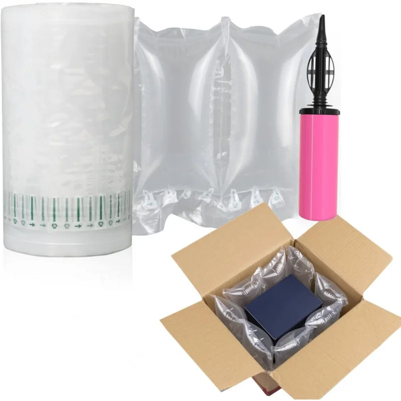 Bags Packing 400 Count Inflatable  Pillows with pump 4.72x7.87 Recyclable Packaging Filler