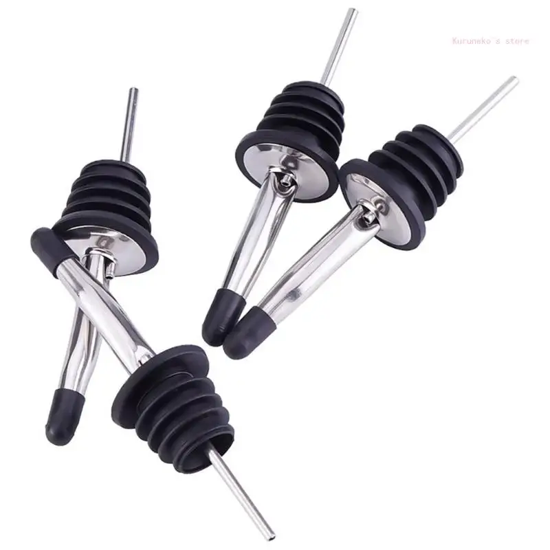 BỘ 50 Đen Đổ Vòi Có Rót Bụi Mũ Rượu Rót Bao Chất Liệu PVC PVC Nắp Chai Nước Giải Khát Hộp Chia Mũ