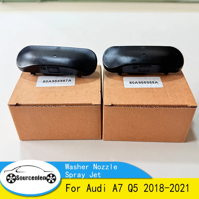 Brand New Windshield Windscreen Washer Nozzle Spray Jet For Audi A7 Q5 2018-2021 80A955987A 80A955988A