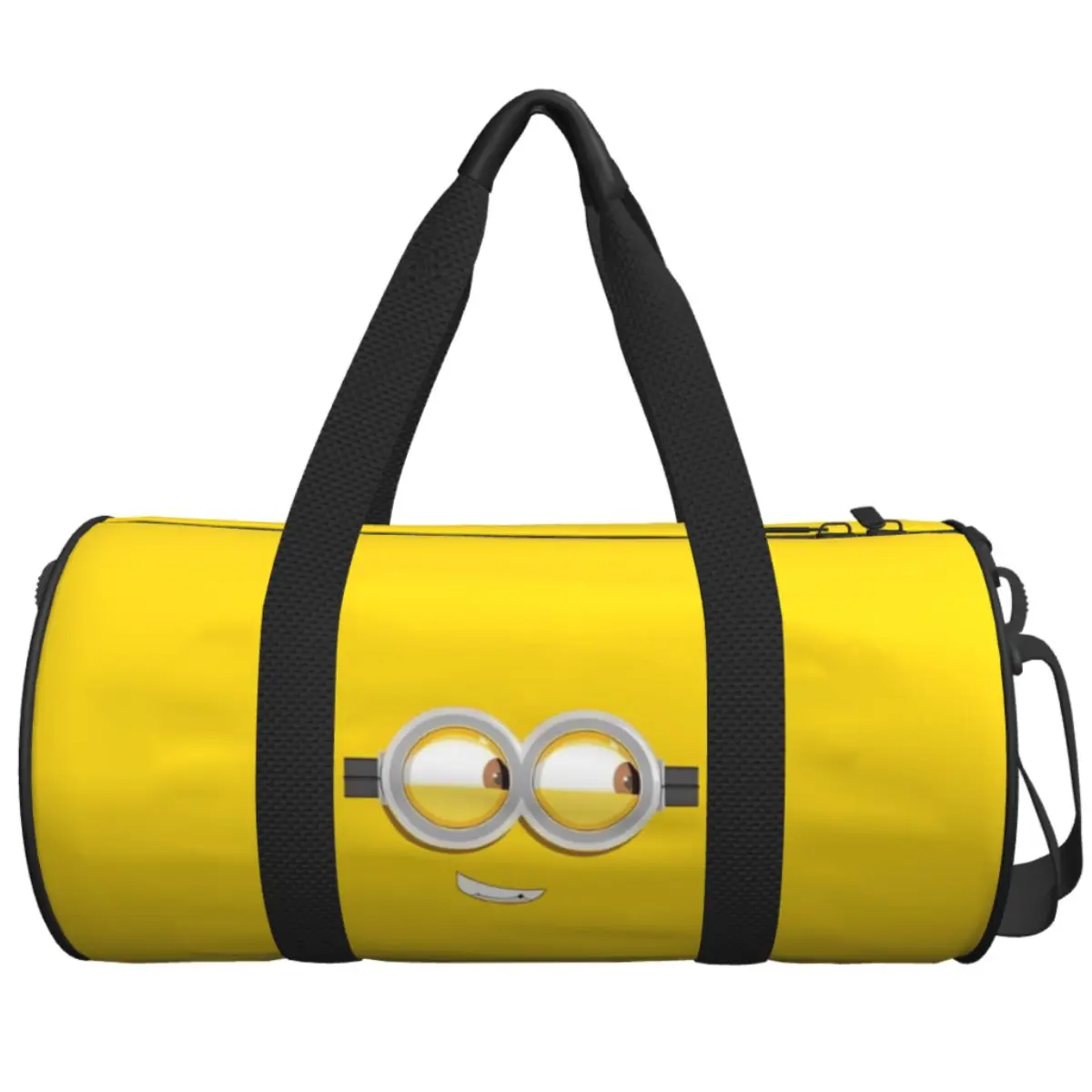 

Minions Cartoon Travel Bag Yellow Big Eyes Large Capacity Sport Bags Portable Men's Printed Gym Bag Yoga Novelty Fitness Bag