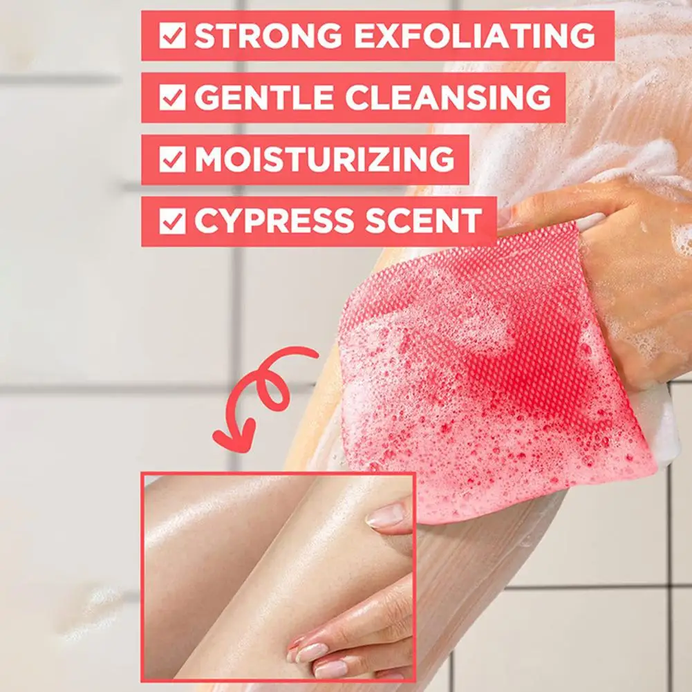 8개 세트 각질 제거 목욕 타월 프로스트 샤워 타월 샤워 바디 브러시 목욕 마사지 등 각질 제거 목욕 세척 브러시