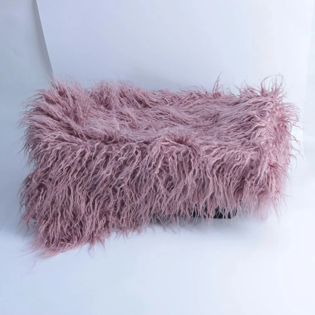 قطعة واحدة من بطانية التصوير الفوتوغرافي للأطفال حديثي الولادة، بساط ناعم قابل للتمدد، مريح وصديق للبشرة، هدية مثالية باللون الأرجواني