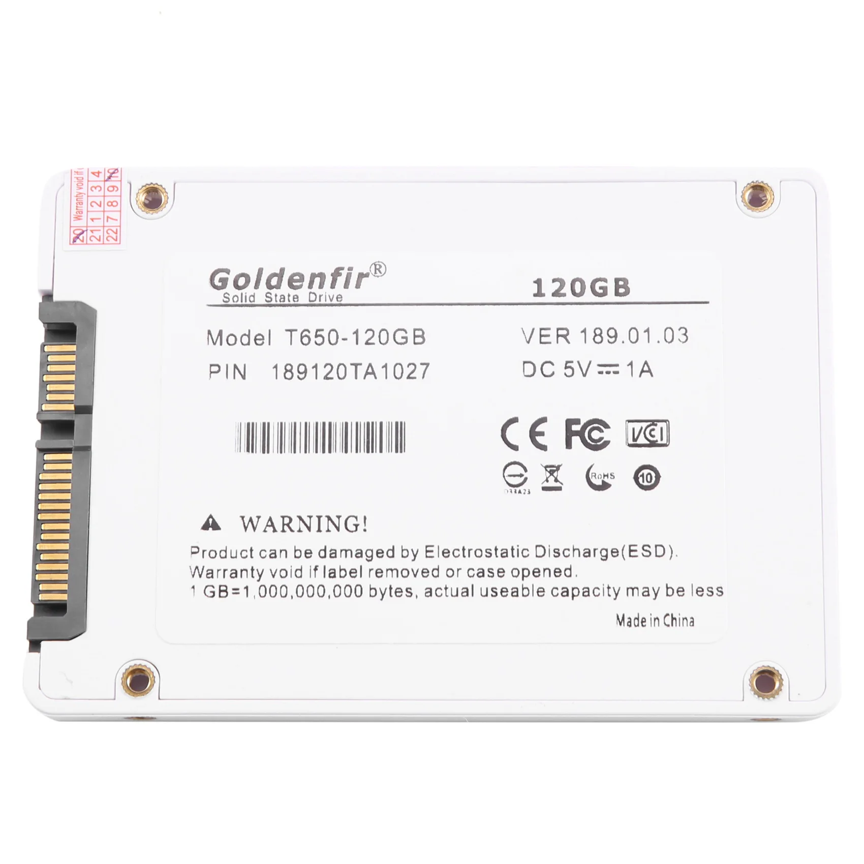 Goldenfir SSD 120GB SSD 2.5 Hard Drive Disk Disc Solid State Disks 2.5Inch Internal SSD-N33R